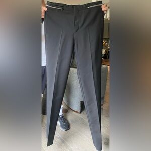 Givenchy Black Mens Dress Pants with Zipper Feautre